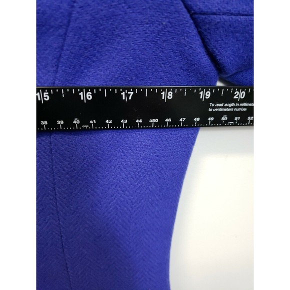 Vintage PERSONAL Womens SZ 12 Purple Wool Blend  Jacket - Picture 7 of 9